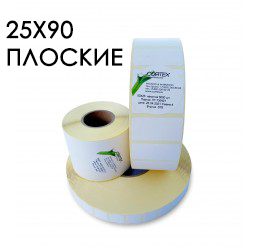 Этикетка 25x90 плоская